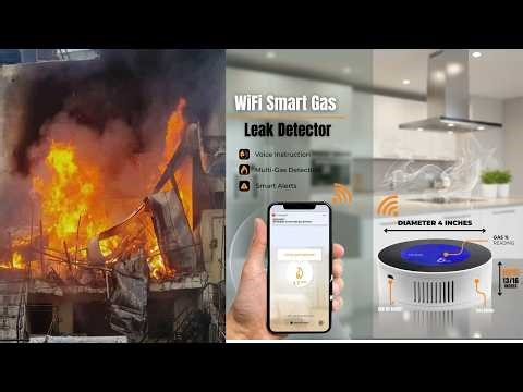 WiFi Smart Gas Leak Detector – Multi Gas Sensor With Voice Instruction