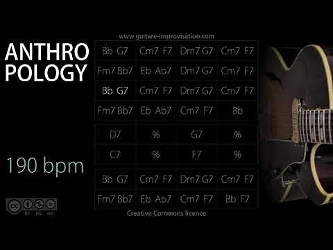 Anthropology - 190 bpm - Bb Rhythm changes (Jazz/Swing feel) : Backing Track