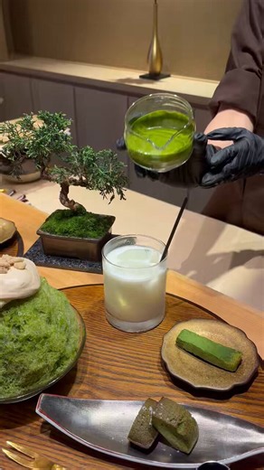 念願♩ひいらぎ銀座店のかき氷🍵💚