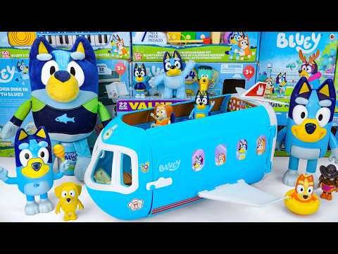 Bluey Toy Collection Unboxing Review 💙 Bluey Airplane Transforming Playset | 117 Minutes Satisfying