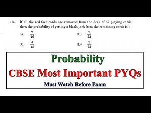 Probability 🔥 Class 10 Important Questions | Class 10th Boards