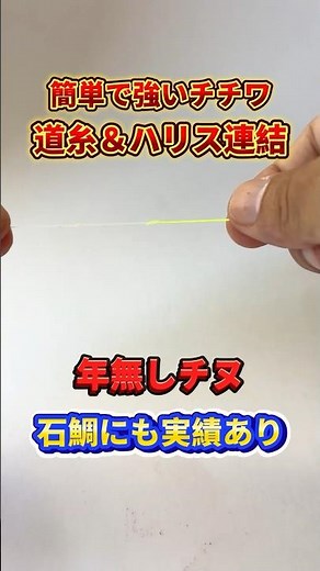 簡単に道糸&ハリスをつなぐ方法！チチワ