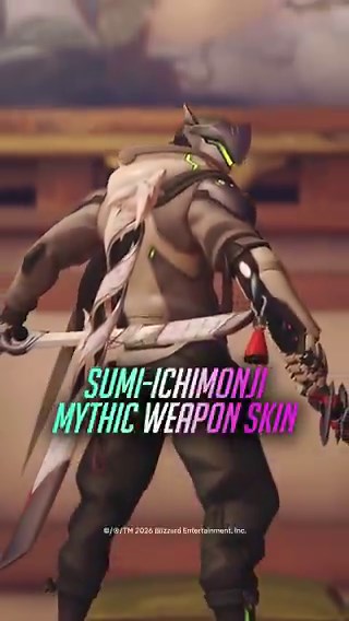 New #Overwatch Mythic Weapon Skin: Sumi-ichimonji Genji Trailer 🔴