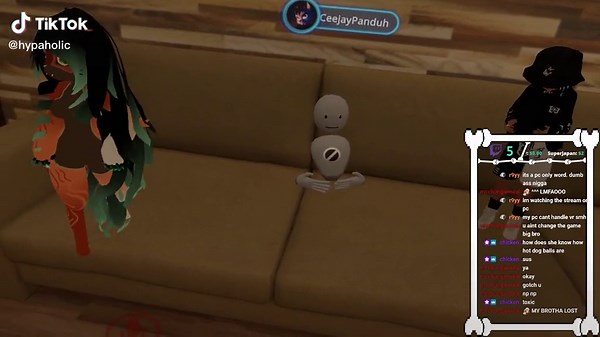 (JUMPSCARED A TWITCH STREAMER BOTH POVS) Scaring ppl on VRChat #vrchat #funnyvideo #scare #jumpscare #foryoupage #foryou #viral #fyp #fyp