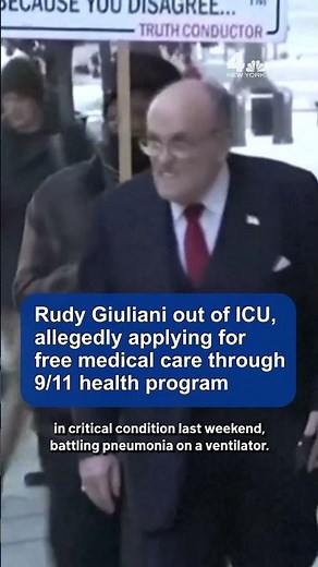 Rudy Giuliani out of ICU, applies for free medical care through 9/11 fund: Sources | NBC New York