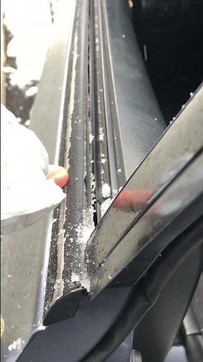 Honda Prelude: How to replace door window strip #shorts #youtubeshorts #hondaprelude