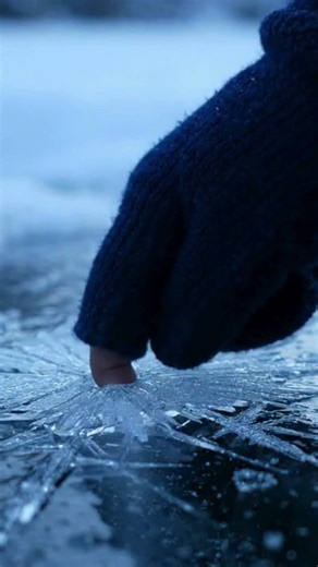 Why does thin 🧊 ice hold for a second before breaking?