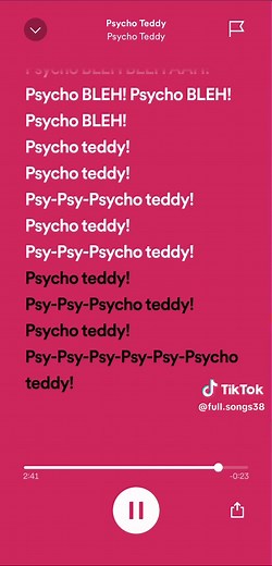 Psycho Teddy Song - Full Lyrics and Portals