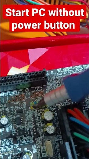 how to Power on PC without power button #shorts #technology #computer #viral