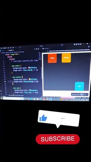 😏Let's learn flex concept in 1 min👈 #websitedevelopment #coding