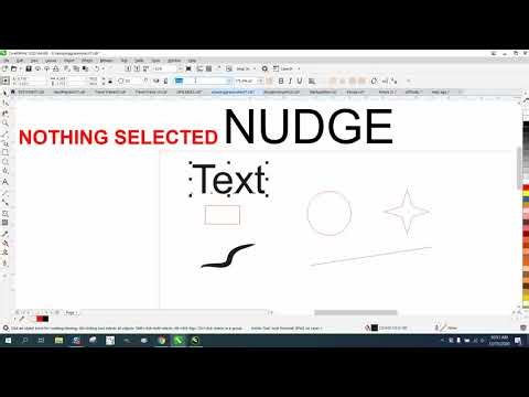 Corel Draw Tips & Tricks NUDGE Tool NOT THERE and more