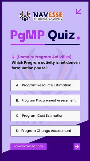 PgMP Exam Prep Q-87 #programmanagement #projectmanagement #youtubeshorts #program