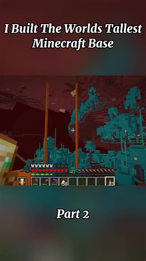 I Built The Worlds Tallest Minecraft Base #minecraft #minecraftbuilding #gaming #viral #minecraftchallenge