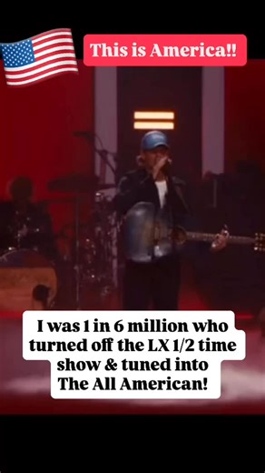 Lacy Davidson-Roden on Instagram: "Who else muted the XL halftime show and flipped over to the All-American instead? 🇺🇸🎸 Yep… I was one of those 6 million people 🙋‍♀️ Kid Rock did 👏 NOT 👏 disappoint. 🇺🇸 MAKE • AMERICA • GREAT 🇺🇸 #SuperBowlNight #HalftimeSwitch #AllAmericanVibes #KidRock #NoRegrets"