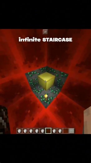 Minecraft ENDLESS STAIRCASE Loop #shorts