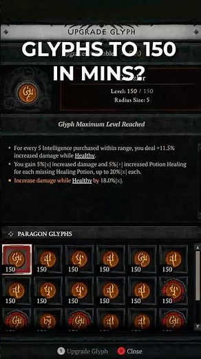 [Hotfixed] All Glyphs to 150 in Minutes? Diablo 4 S13 Pit Bug