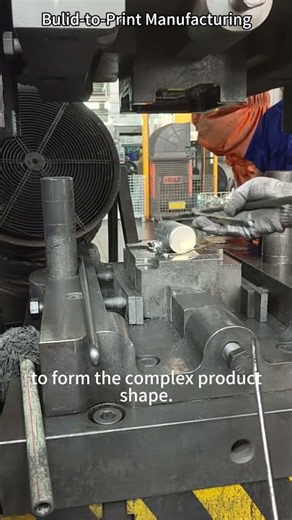 On-site aluminum forging process for manufacturing mechanical parts #aluminumforging #manufacturing