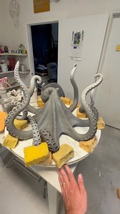 1.7K views · 793 reactions | Sponge support. Whatever works. #pottery #octopus #ceramic #sculpture #clay | Shayne Greco Ceramics | Facebook