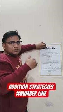 Addition strategies:Number line count all to count on #vikassharmaeducation#math #numbers #addition