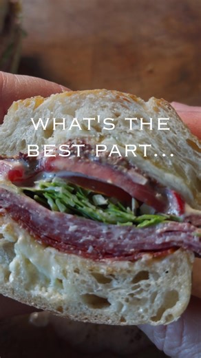 Best part of being a chef? Cooking whatever you want for lunch. Today it was this Italian sandwich.