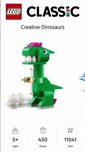 PREVIEW: LEGO CLASSIC, Creative Dinosaurs, Set 11041, LEGO 2025