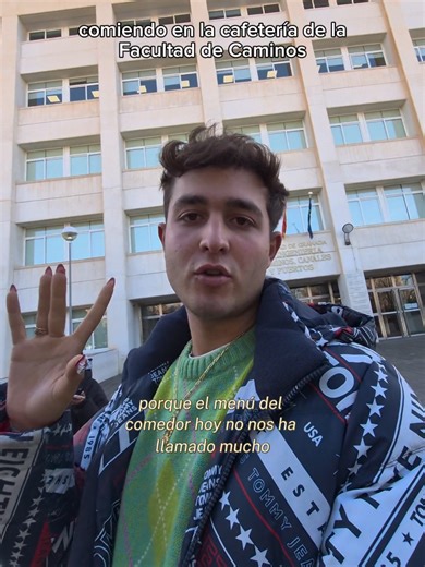 Menú del Día en la Cafetería de la Facultad de Caminos