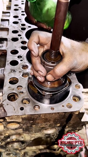 Satisfying Engine Cylinder Honing Process ASMR #mechanic #engine #truck #repair #fyp #shorts #honing