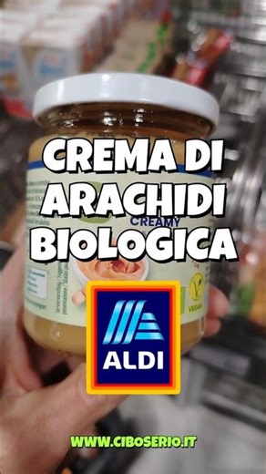 👉 Organic PEANUT CREAM in ALDI supermarkets