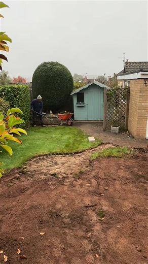 2 day of digging off in Stoke nearly ready for the base for composite decking #patio #diggoff #landscaping #garden | Wulstan Fencing & Landscapes