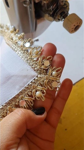 🎆Lace Attach Perfectly #Sewing #Laceattach