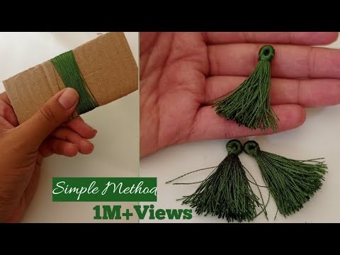 How to make tassels ||Tassel Earrings Silk Thread Tassels ||Tassels for saree ||baby kuchu design