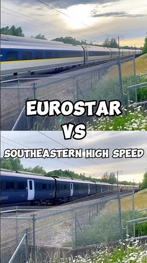 Eurostar vs Southeastern High Speed #train #uk #shorts