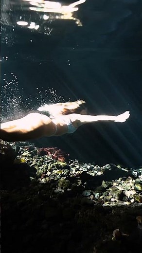freshwater pool hidden in a cave! SO COOL! #shorts