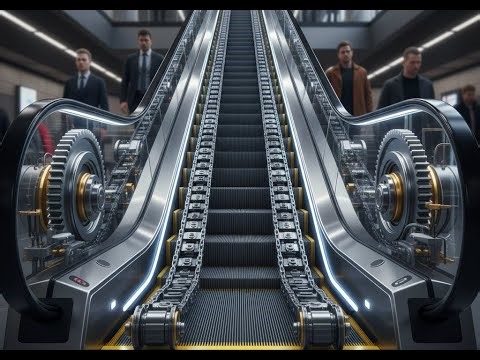 👉 Inside an Escalator ⚙️ 10,000 Moving Parts That Carry 13,000 People Every Hour! #engineering