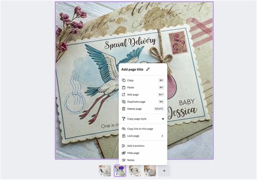 Vintage Stork Pregnancy Announcement, Editable Canva Pregnancy Reveal, Special Delivery Baby Card, Retro Baby Shower Invite, 4 Canva Bundle - Etsy