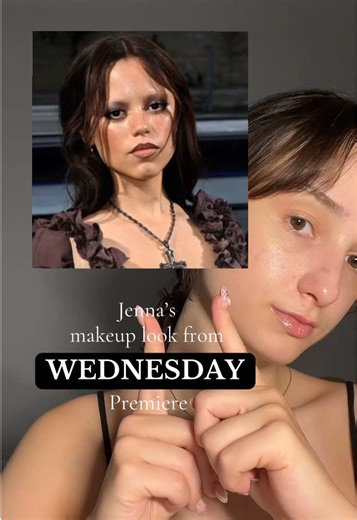 Stunning Makeup Tutorial Inspired by Jenna Ortega