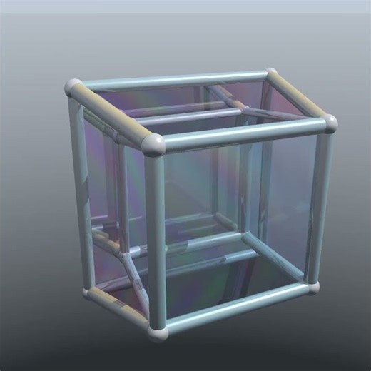 Hypercube 4D rotation.