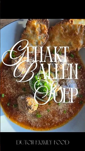 gevuld gehaktballen soep #soup #meatballs