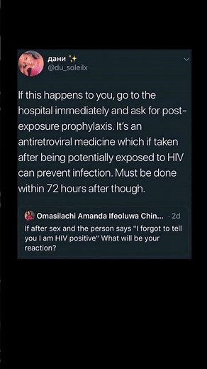 hiv exposure steps | Subscribe for more #motivation 😊👍