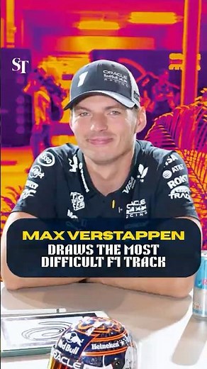 Max Verstappen draws the most difficult F1 track #SingaporeGP