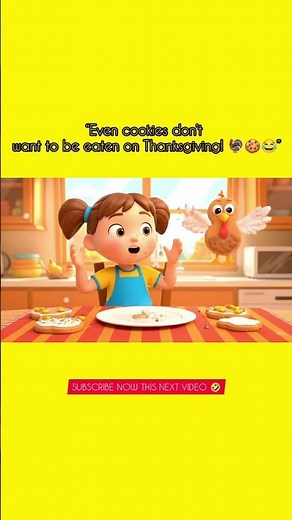 Thanksgiving Turkey Cookies Gone Wild! 🦃🍪😂 | Funny 3D Cartoon