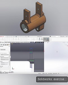 SolidWorks modeling exercise tutorial for beginners ..... #SolidWorks #CAD #solidworkstutorial #solidworks_modeling #solidworks_design | Kyaw Win
