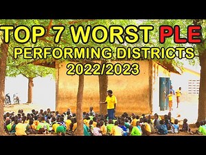 7 Worst PLE performing districts 2022 results