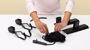 fischer Bicycle Lift Plus | Load Capacity up to 30 kg | Bicycle Mount | Ceiling Mount for Bicycles and E-Bikes | Up to 4 m Ceiling Height | Mechanical | Ceiling Lift