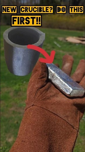 How To Heat Treat Your New Crucible Before Melting 🫠 #diy #education #melting #fyp #foundry #viral