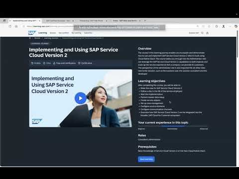 Get Certified: SAP Certified Associate- Implementation Consultant-SAP Service Cloud Version 2-Part 1
