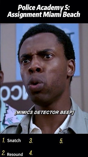 Police Academy 5: Assignment Miami Beach (1988) | Jones Pranks Harris at the Airport