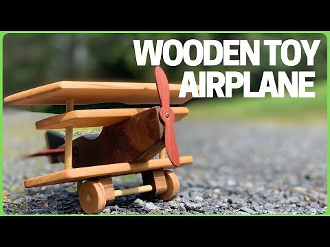 How to Make a Wooden Toy Airplane - DIY Wood Toy Project | Free Plans