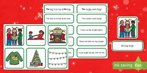 Christmas Simple Sentence Matching Activity