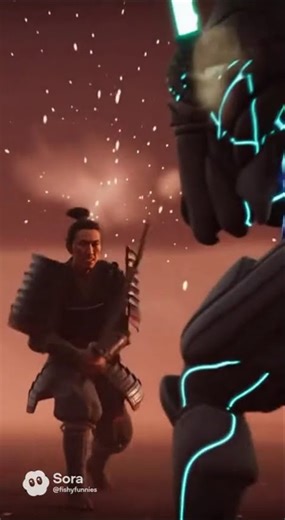 “Samurai vs Alien: The Final Duel”#sora2